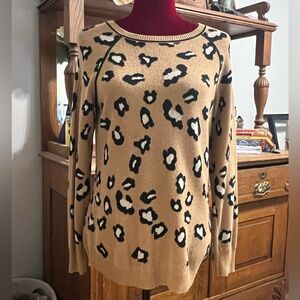 Chelsea & Theodore Animal Print Sweater